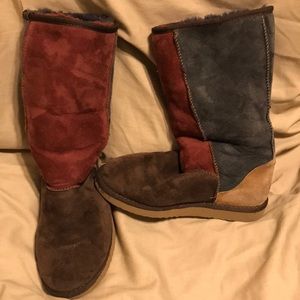 Color block UGG boots size 8